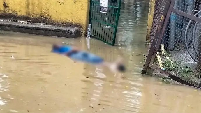 Ghaziabad labourer electrocuted in waterlogged Indirapuram